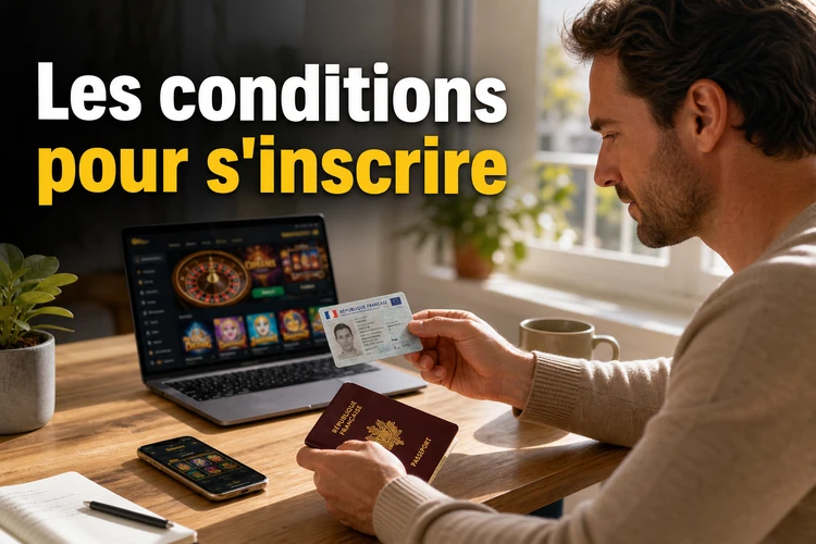 Les conditions pour s'inscrire