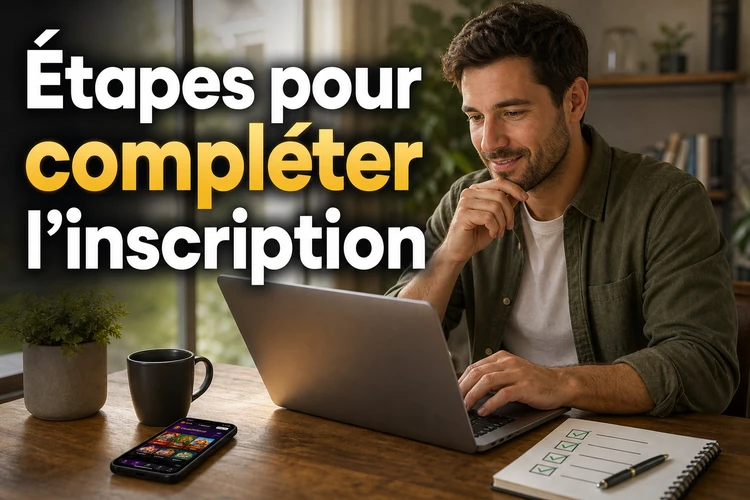 Étapes pour compléter l'inscription